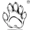 Jaguar Paw Print Coloring Pages