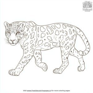 Jaguar Paws in Motion Coloring Pages