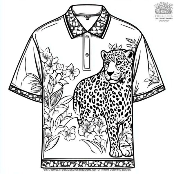 Jaguar print pattern coloring pages