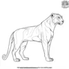 Jaguar Silhouette Coloring Pages