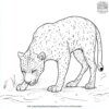 Jaguar Sniffing the Ground Coloring Pages