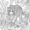 Jaguar in the Jungle Coloring Pages