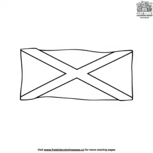 Jamaica Flag Coloring Pages