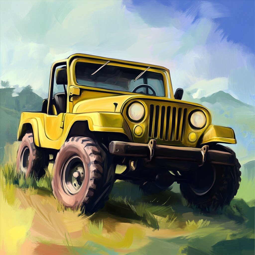 Jeep coloring pages