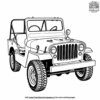 Jeep Without a Roof Coloring Pages