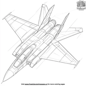 Jet Aileron Coloring Pages