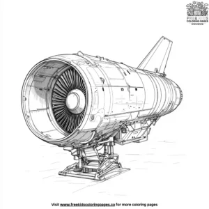 Jet Engine Coloring Pages