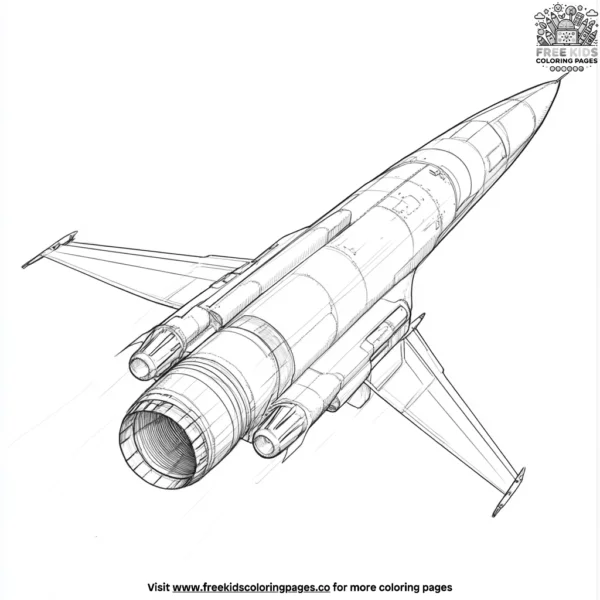 Jet exhaust pipe coloring pages