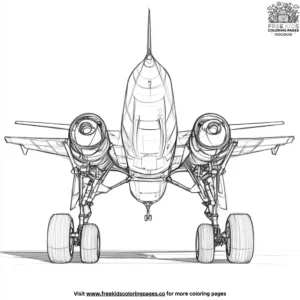 Jet Landing Gear Coloring Pages