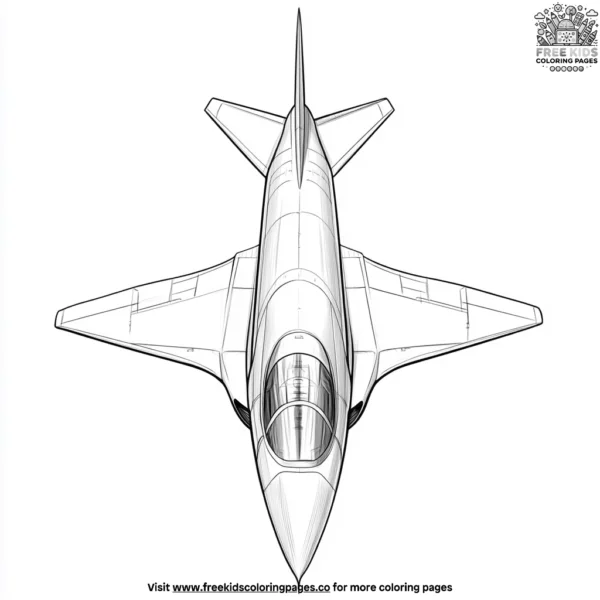 Jet nose cone coloring pages