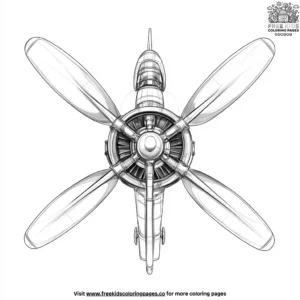 Jet Propeller Coloring Pages