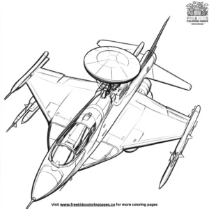 Jet Radar Dome Coloring Pages