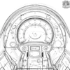 Jet Speedometer Coloring Pages