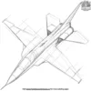 Jet Vertical Stabilizer Coloring Pages