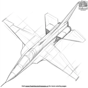 Jet Vertical Stabilizer Coloring Pages