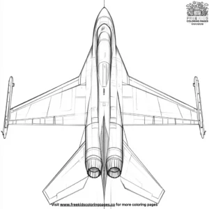 Jet Wing Struts Coloring Pages