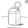 Juice Box in the Sun Coloring Pages