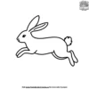 Jumping Rabbit Coloring Pages