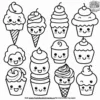 Kawaii Treat Coloring Pages