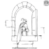 Knight at a Tower Window Coloring Pages