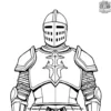 Knight with a Breastplate Coloring Pages