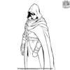 Knight with a Cloak Coloring Pages