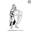 Knight with a Shield Coloring Pages