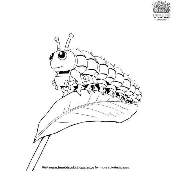 Lego caterpillar coloring pages