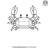 LEGO Crab Coloring Pages