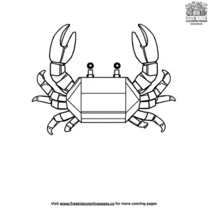 LEGO Crab Coloring Pages