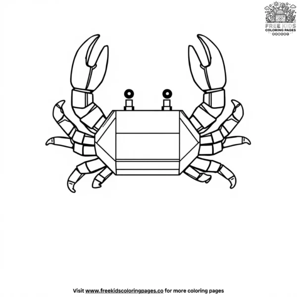 Lego crab coloring pages