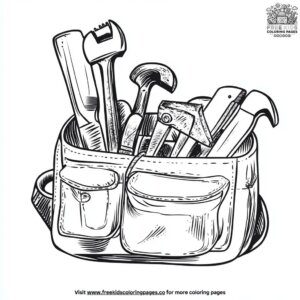 Labor Day Tool Belt Coloring Pages