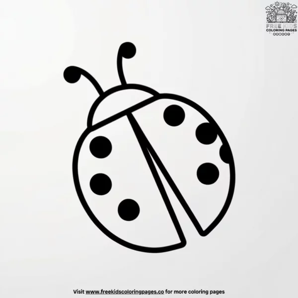 Ladybug shell coloring pages