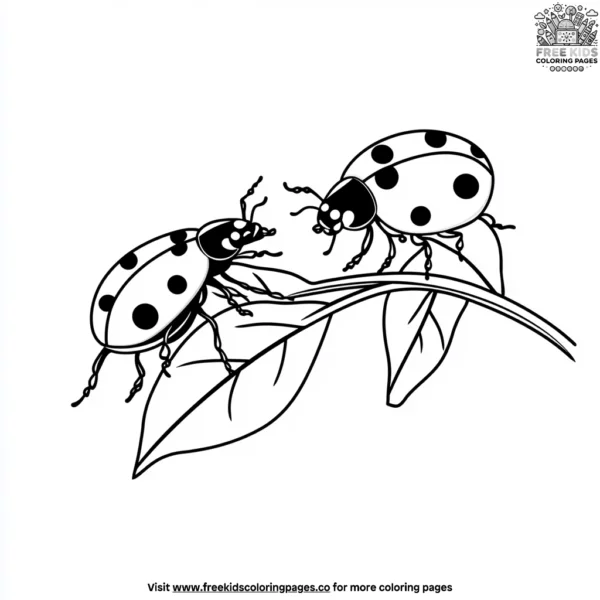 Ladybug parade coloring pages