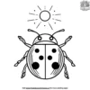 Ladybug in the Sun Coloring Pages