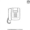 Landline Phone with a Cord Coloring Pages