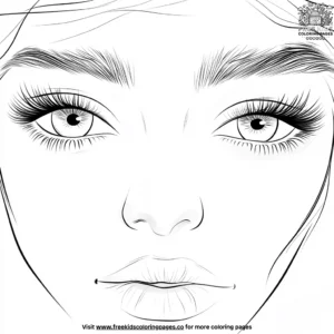 Lash Extension Coloring Pages