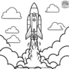 Launch Time Coloring Pages