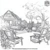 Lawn Chair Relaxation Coloring Pages