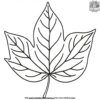 Leaf Outline Coloring Pages