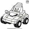 Lego Car Races Coloring Pages