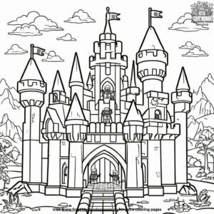 Lego Castle Coloring Pages