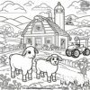 Lego Farmyard Coloring Pages