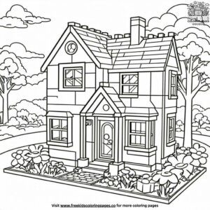 Lego House Coloring Pages