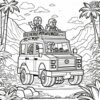 Lego Jungle Safari Coloring Pages