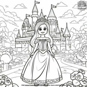 Lego Princess Coloring Pages