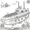 Lego Submarine Coloring Pages