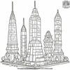 Lego Towers Coloring Pages