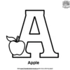 Letter A Coloring Pages