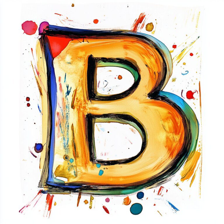 Letter b coloring pages